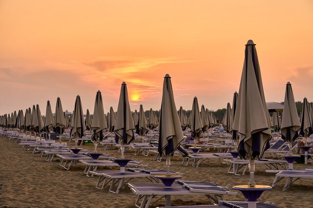 Une plage à Bibione