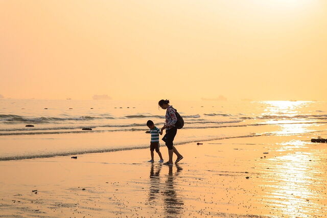 sur la plage