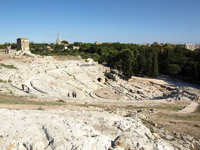 L'amphithéâtre grec à Syracuse