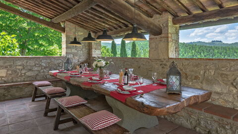 Il Fienile, porch