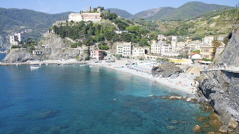 La plage à Monterosso al Mare