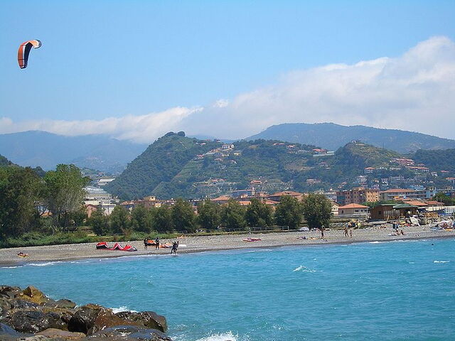 La plage à Camporosso