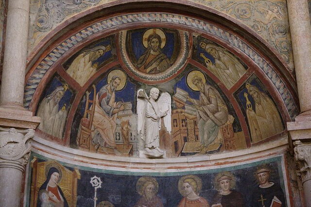 Baptistère Parme fresque