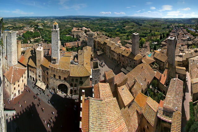 Vue panoramique sur San Gimignano