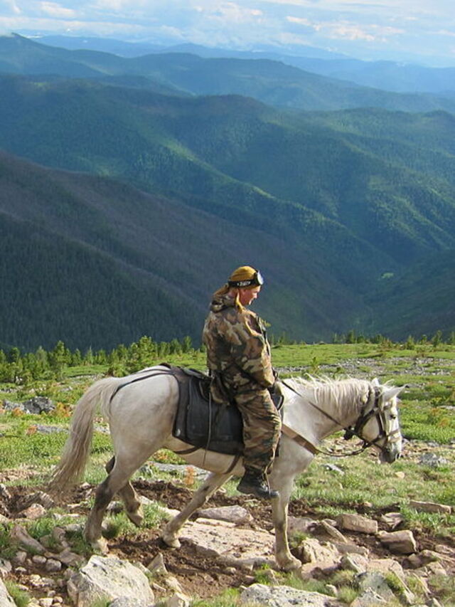Equitation dans les montagnes