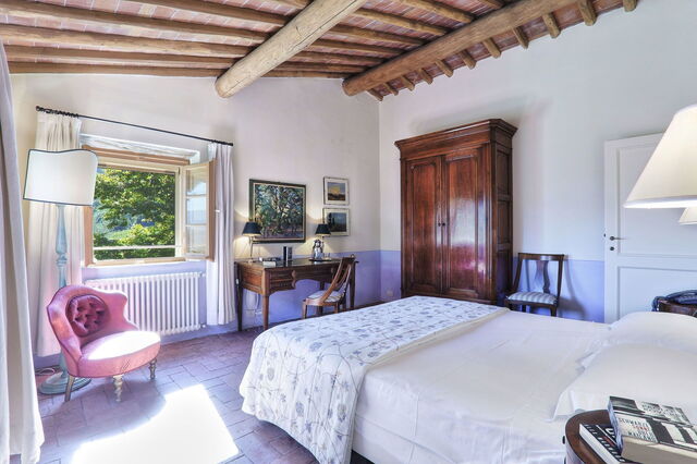 Le Pergole, chambre
