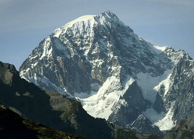 Vue du Mont Blanc de Courmayeur