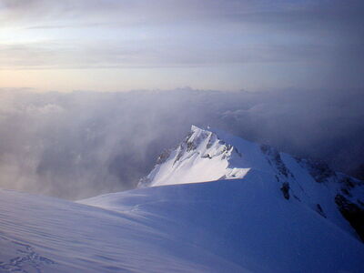 Le sommet du Mont Blanc