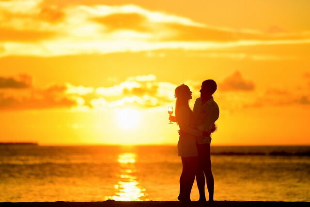 couple sur la plage