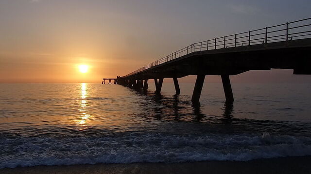Coucher de soleil sur le golfe de Sant'Eufemia