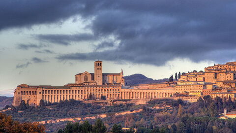 Vue sur la ville d'Assise