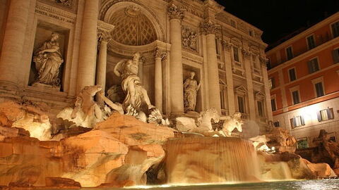 La fontaine de Trevi à Rome