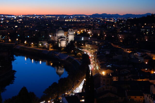 Vérone, coucher de soleil