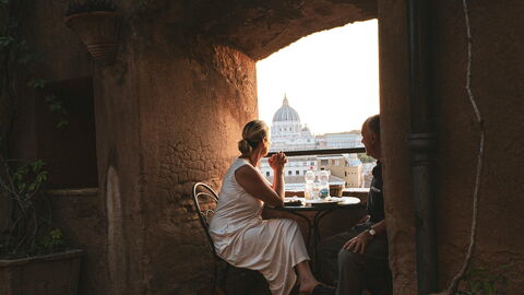 dîner à Rome