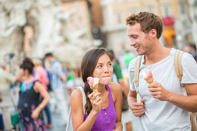 Déguster une glace en Italie