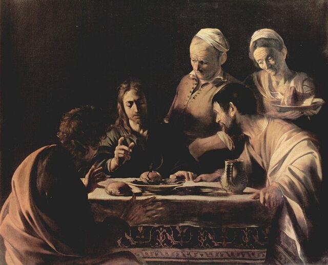 Le souper d'Emmaus du Caravage