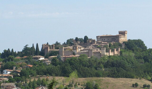 Vue sur la ville de Gradara