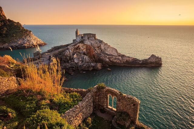 coucher de soleil à Porto-Venere