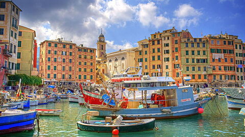 Camogli, le port