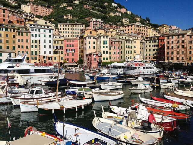 Camogli, les bateaux