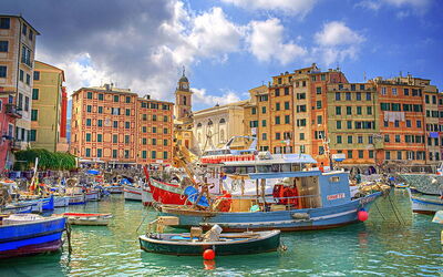 Camogli, le port