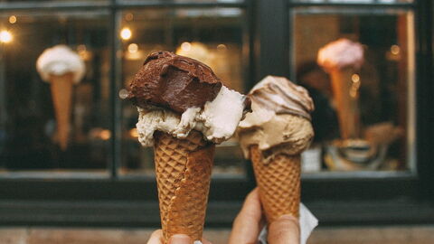 crème glacée au chocolat