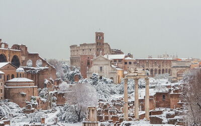 Neige à Rome