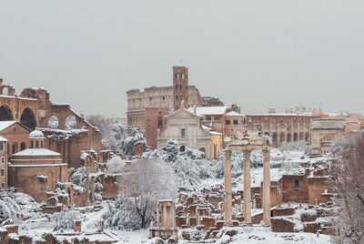 Neige à Rome