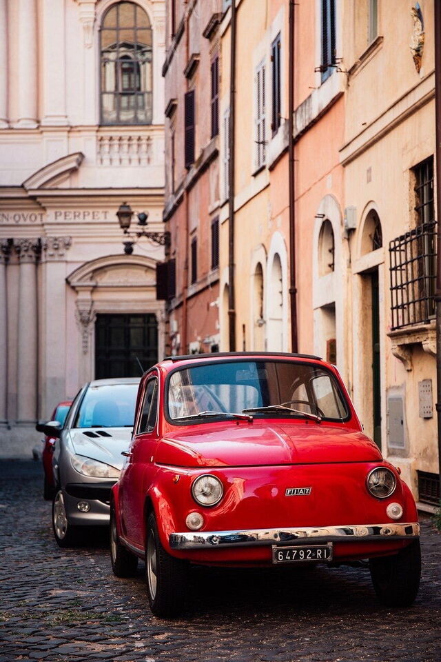 Une voiture en Italie