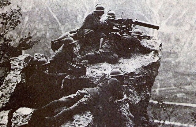 Soldats sur le Monte Grappa