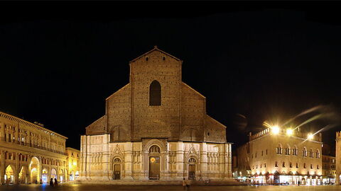 La Piazza Maggiore vue de nuit