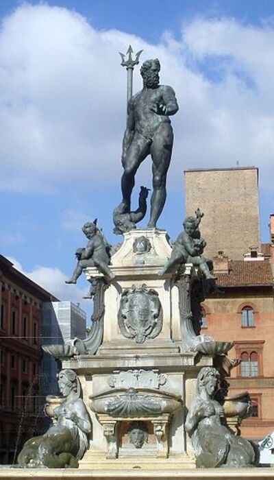 La fontaine de Neptune à Bologne