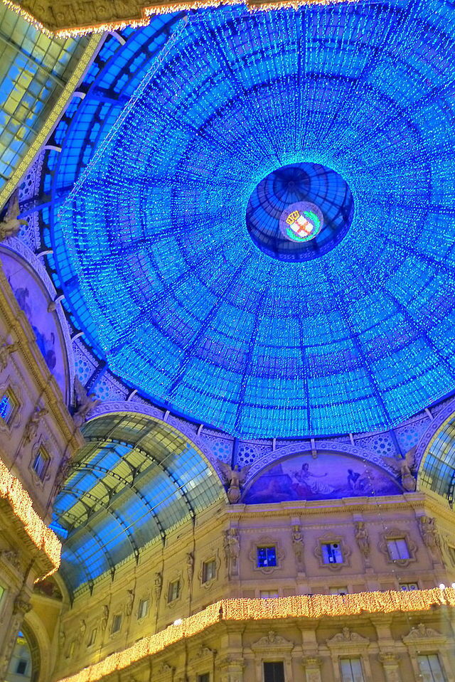 Le dôme de la Galleria Vittorio  Emmanuele II