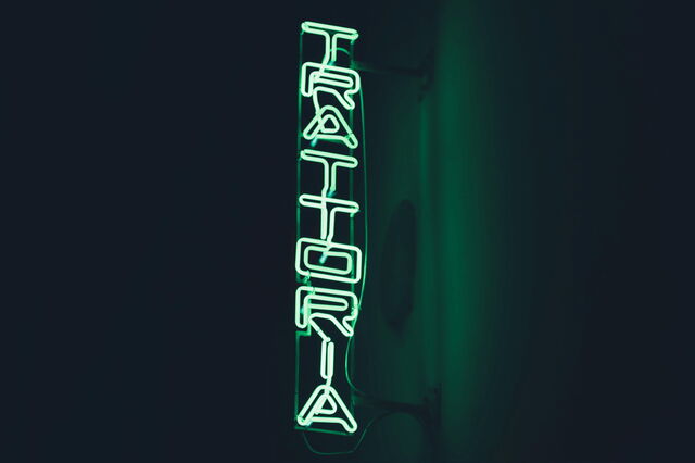 enseigne de trattoria