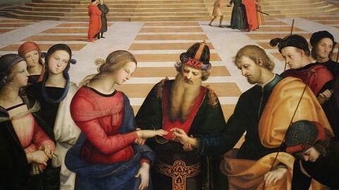 Mariage de la Vierge par Raphael