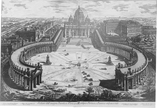 La Piazza San Pietro de Piranesi