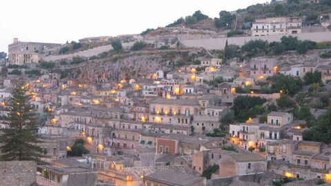 Vue sur la ville de Modica