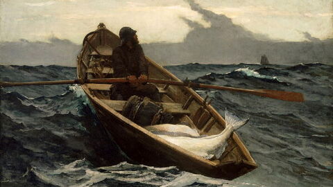 La pêcheur et le bateau