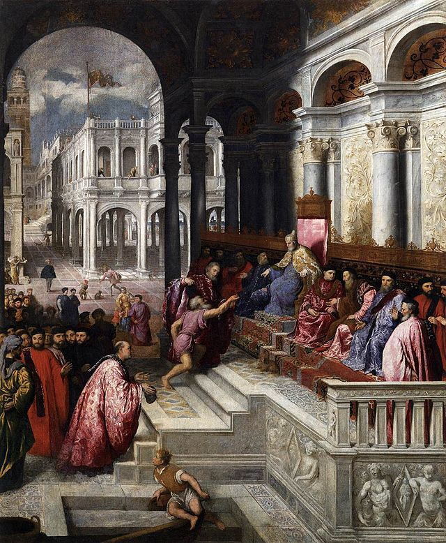Présentation de l'anneau au doge