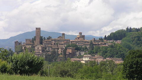 Vue sur la ville de Castell'Arquato