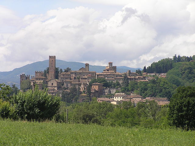 Vue sur la ville de Castell'Arquato