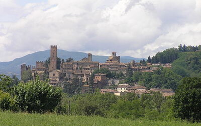 Vue sur la ville de Castell'Arquato