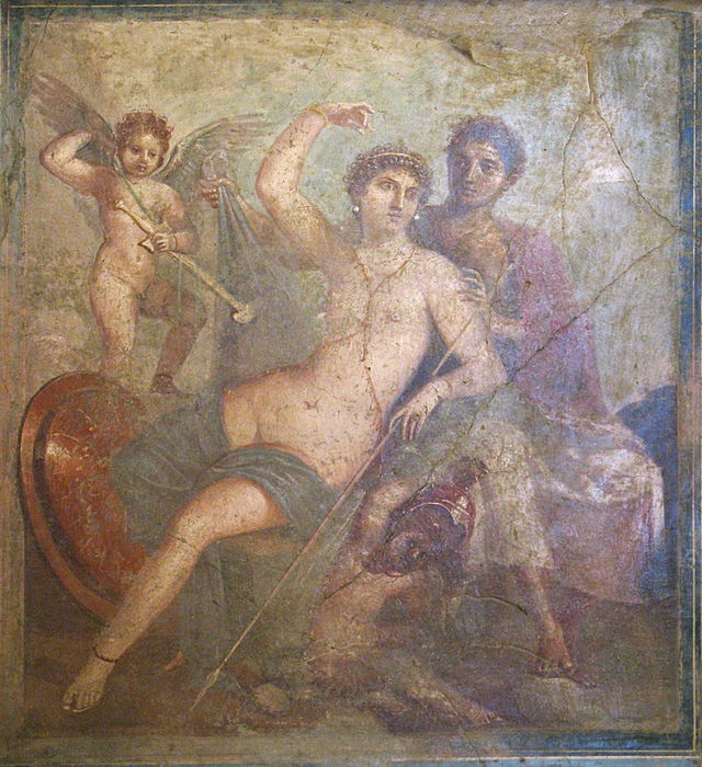 Tableau représentant Vénus et Mars