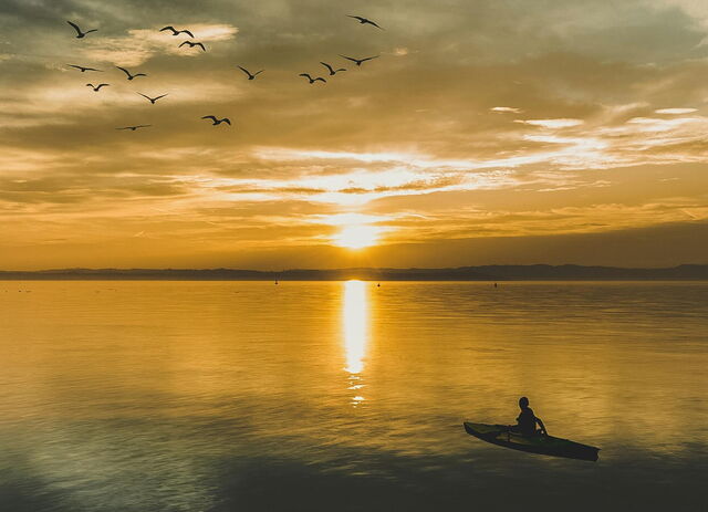 Kayak au lac de Garde