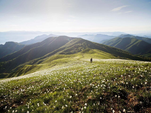 Alpes Apuanes près de Villa en Garfagnana