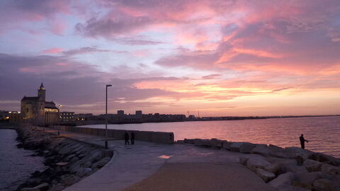 Trani coucher de soleil