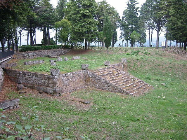 Le temple du Belvédère d'Orvieto