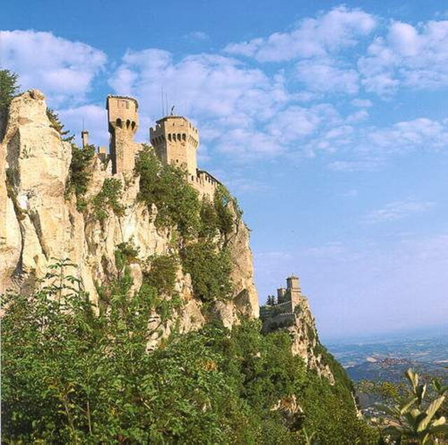 Les tours du Mont Titano à Saint Marin