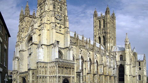 La cathédrale de Canterbury en Angleterre