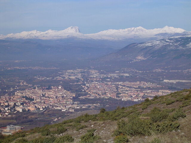 Vue sur Sulmona